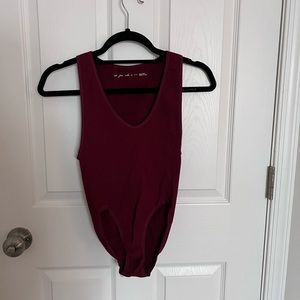 Maroon Cozy Bodysuit